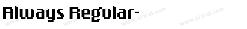 Always Regular字体转换
